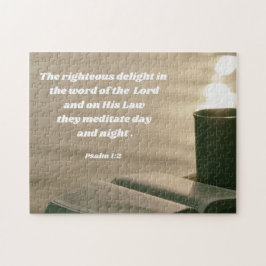 Morning Bible Study Psalm 1 Bible Verse Puzzle