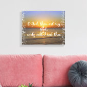 Morning Bible Verse Seele Gott Leinwanddruck (Insitu (Wohnzimmer))