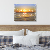 Morning Bible Verse Seele Gott Leinwanddruck (Insitu (Schlafzimmer))