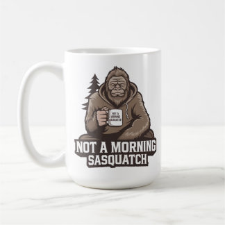 Morning Bigfoot - Sleepy Sasquatch mit Coffee Tass Kaffeetasse