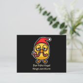 Morning Bird Luck Postkarte (Stehend Vorderseite)