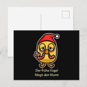 Morning Bird Luck Postkarte (Vorne/Hinten)