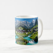"Morning Bliss - Alpin entfliehen" Kaffeetasse (VorderseiteRechts)