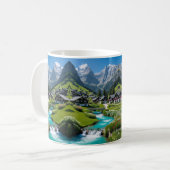 "Morning Bliss - Alpin entfliehen" Kaffeetasse (Vorderseite Links)