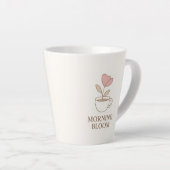 Morning Bloom | Ästhetischer Blumen-Kaffeebecher Milchtasse (Rechte Ecke)