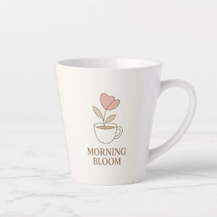 Morning Bloom Ästhetischer Blumen-Kaffeebecher Milchtasse