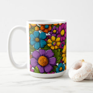 Morning Blooms Kaffee Tasse 15oz