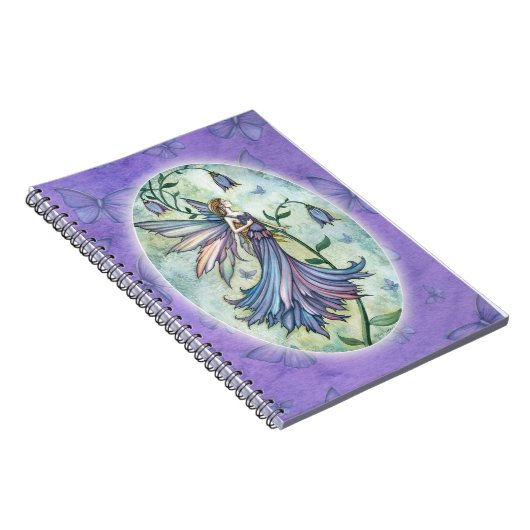 Morning Blue Blume Fee Notebook Notizblock (Rechte Seite)