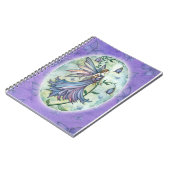 Morning Blue Blume Fee Notebook Notizblock (Linke Seite)