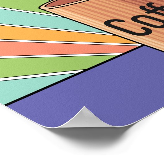 Morning Brew-Kaffee Poster (Ecke)