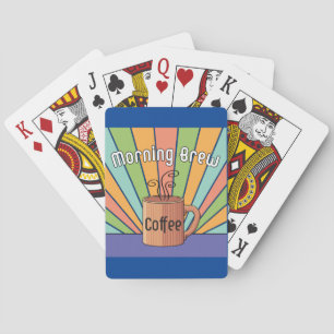 Morning Brew-Kaffee Spielkarten