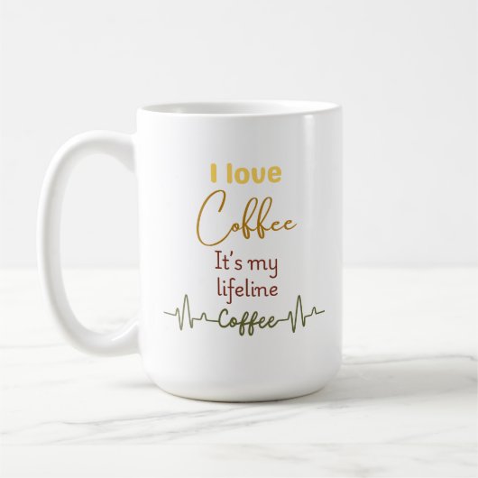 Morning Brew Lifeline Tasse for Coffeeholics - Ges (Links)