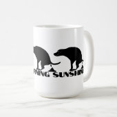 Morning Brew Sunshine & Kackend Hunde Kaffeetasse (VorderseiteRechts)