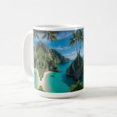 "Morning Brew with View - Turquoise Cove Edition Kaffeetasse (Vorderseite Links)