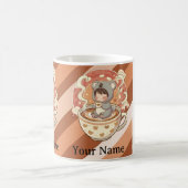 Morning Caffeine Kawaii Chibi Koala Coffee Mug Kaffeetasse (Mittel)