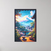 Morning Calm over Fuji Leinwanddruck (Vorderseite)