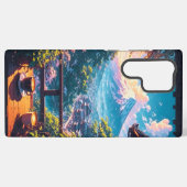 Morning Calm over Fuji Samsung Galaxy Hülle (Rückseite (Horizontal))