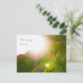 Morning Came Postkarte (Stehend Vorderseite)
