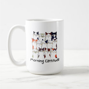 Morning Cattitude Cat Lovers Gift Tasse