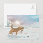 Morning Chase Postkarte (Vorne/Hinten)