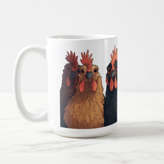 "Morning Chicken" Crew  Kaffeetasse (Links)