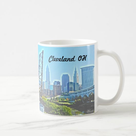 Morning Cleveland Ohio Tasse (Rechts)