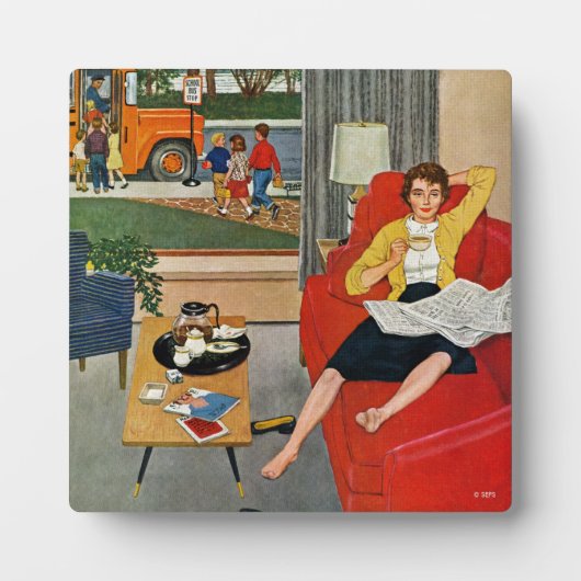 Morning Coffee Break Fotoplatte (Vorderseite)