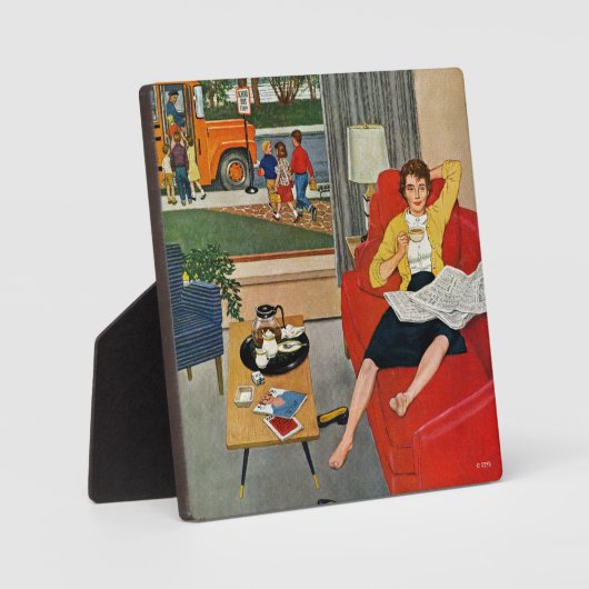 Morning Coffee Break Fotoplatte (Vorderseite)