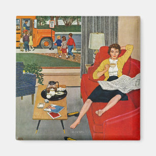 Morning Coffee Break Magnet