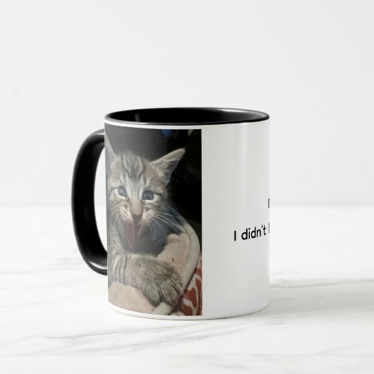 Morning Coffee. Cat Humor. Cat Coffee Mug. Tasse (Vorderseite Links)