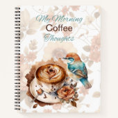 Morning Coffee Thoughts Spiral Notebook Notizblock (Vorderseite)
