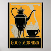 Morning Coffee Vintage Poster (Vorne)