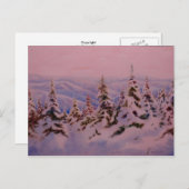 "Morning Cold and Quite" Landstraßen Postkarte (Vorne/Hinten)