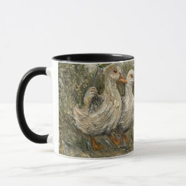 Morning Commute Whimsical Farmhouse Duck Rainy Day Tasse