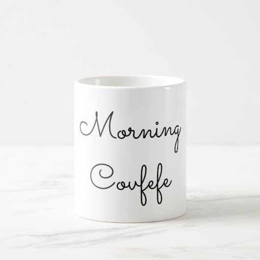 Morning Covfefe Kaffeetasse (Mittel)