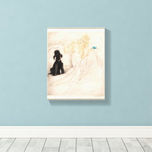 Morning Cup von Louis Icart Leinwanddruck (Insitu (Holzboden))