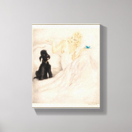 Morning Cup von Louis Icart Leinwanddruck (Vorderseite)