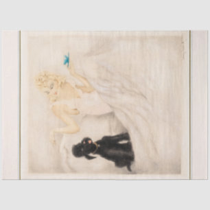 Morning Cup von Louis Icart Seidenpapier