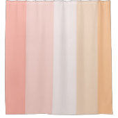Morning Deep rosa und gelbe Streifen Duschvorhang (Vorderseite)