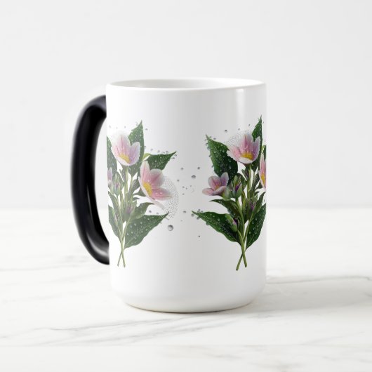 Morning Dew Blossom Morphing Tasse 15 oz - Blumens (Vorderseite Links)