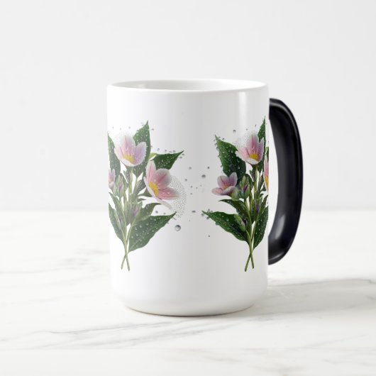 Morning Dew Blossom Morphing Tasse 15 oz - Blumens (VorderseiteRechts)