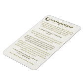 Morning & Evening Azkar – Islamic Daily Reminder M Magnet (Linke Seite)
