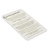 Morning & Evening Azkar – Islamic Daily Reminder M Magnet (Rechte Seite)