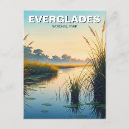 Morning Everglades Nationalpark Florida Postkarte