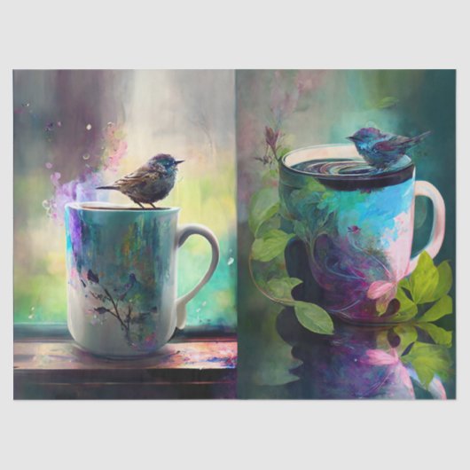 Morning Feathered Friends Seidenpapier (Vorderseite)