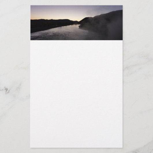 Morning Fog am Jackson River bei Grand Teton Briefpapier (Vorderseite)