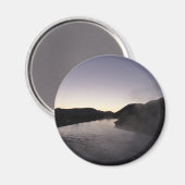 Morning Fog am Jackson River bei Grand Teton Magnet (Vorderseite/Rückseite)