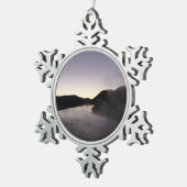 Morning Fog am Jackson River bei Grand Teton Schneeflocken Zinn-Ornament (Rechts)