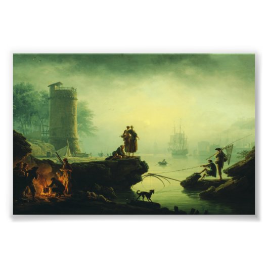 Morning Fog at sea by Joseph Vernet  Fotodruck (Vorne)