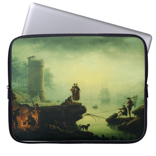 Morning Fog at sea by Joseph Vernet  Laptopschutzhülle (Vorderseite)